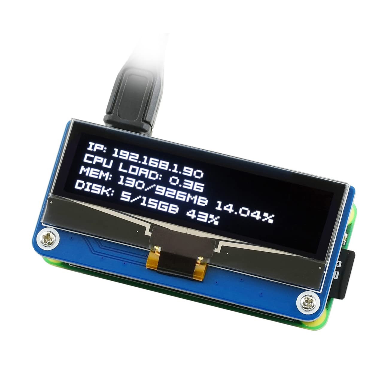 2.23-inch 128x32 SPI OLED Display Screen Module HAT for Raspberry Pi FROM JAPAN