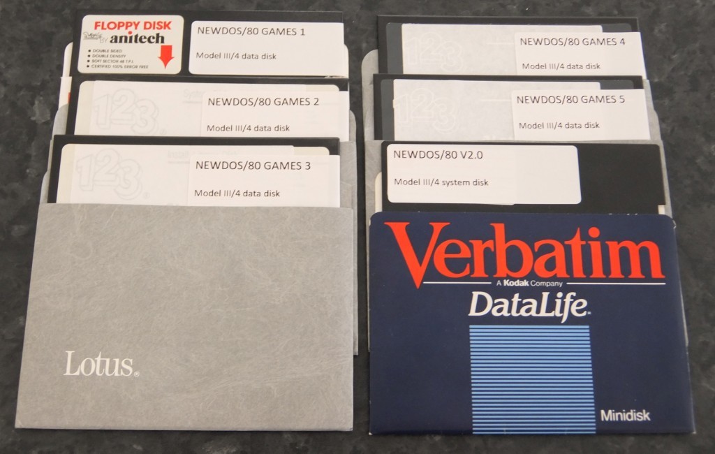6 Disks with 50+ Games for the TRS-80 Model III and 4 plus system boot disk