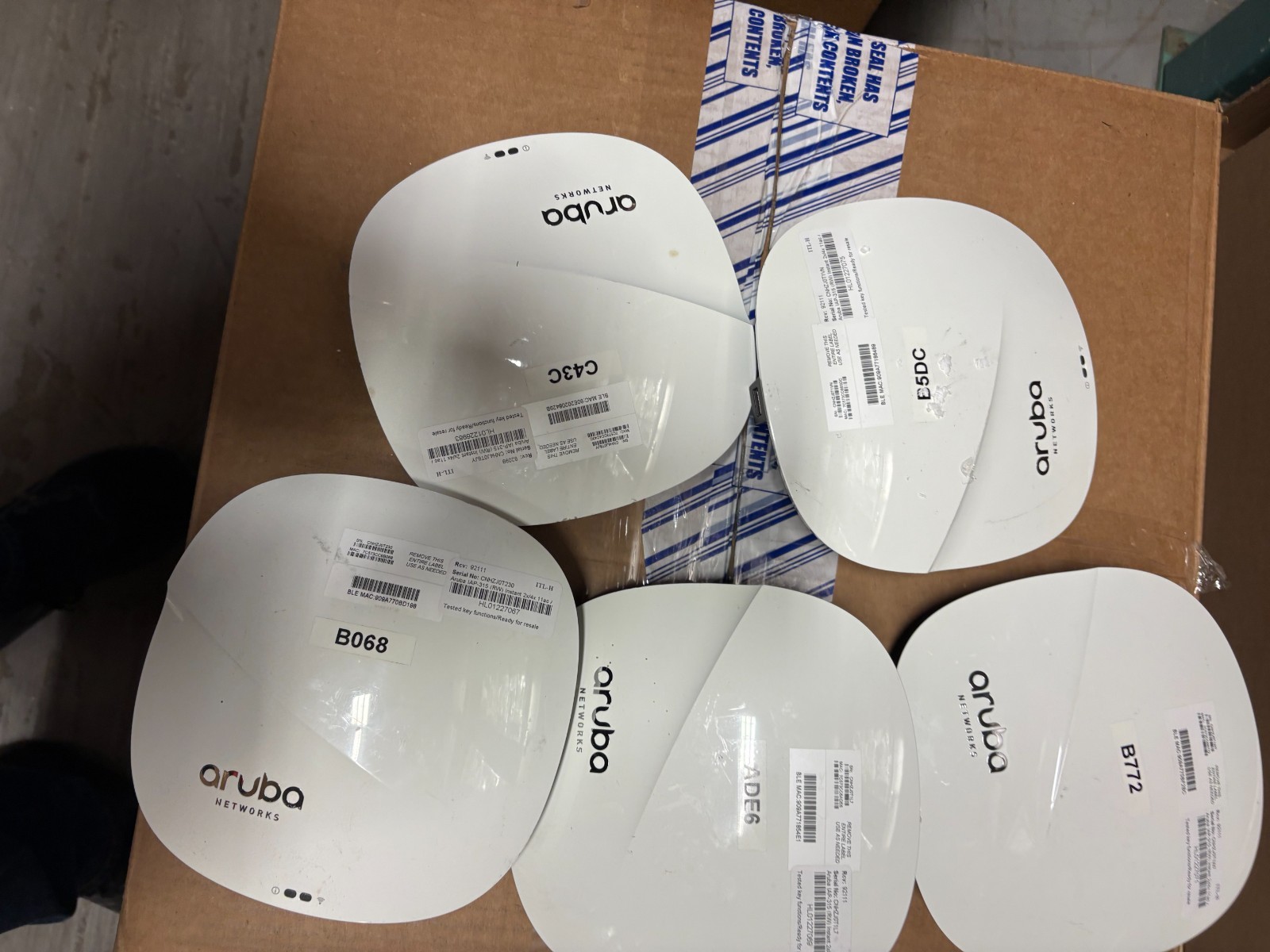 LOT OF 25  Aruba Networks APIN0315 Wireless Acc Point IAP-315-RW