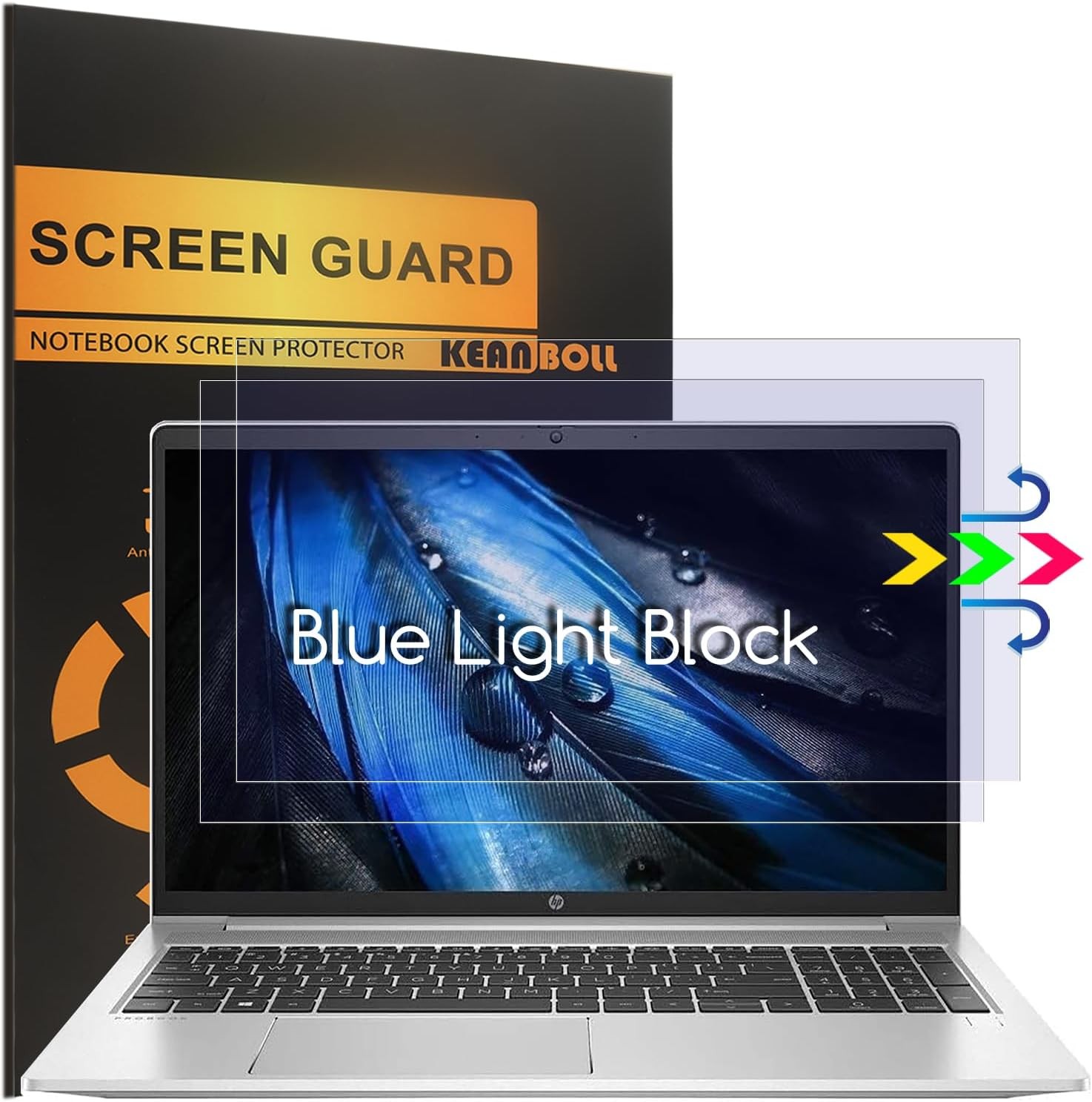 Matte Anti Blue Light Screen Protector Set for 15.6" HP Laptops - 2 Pack