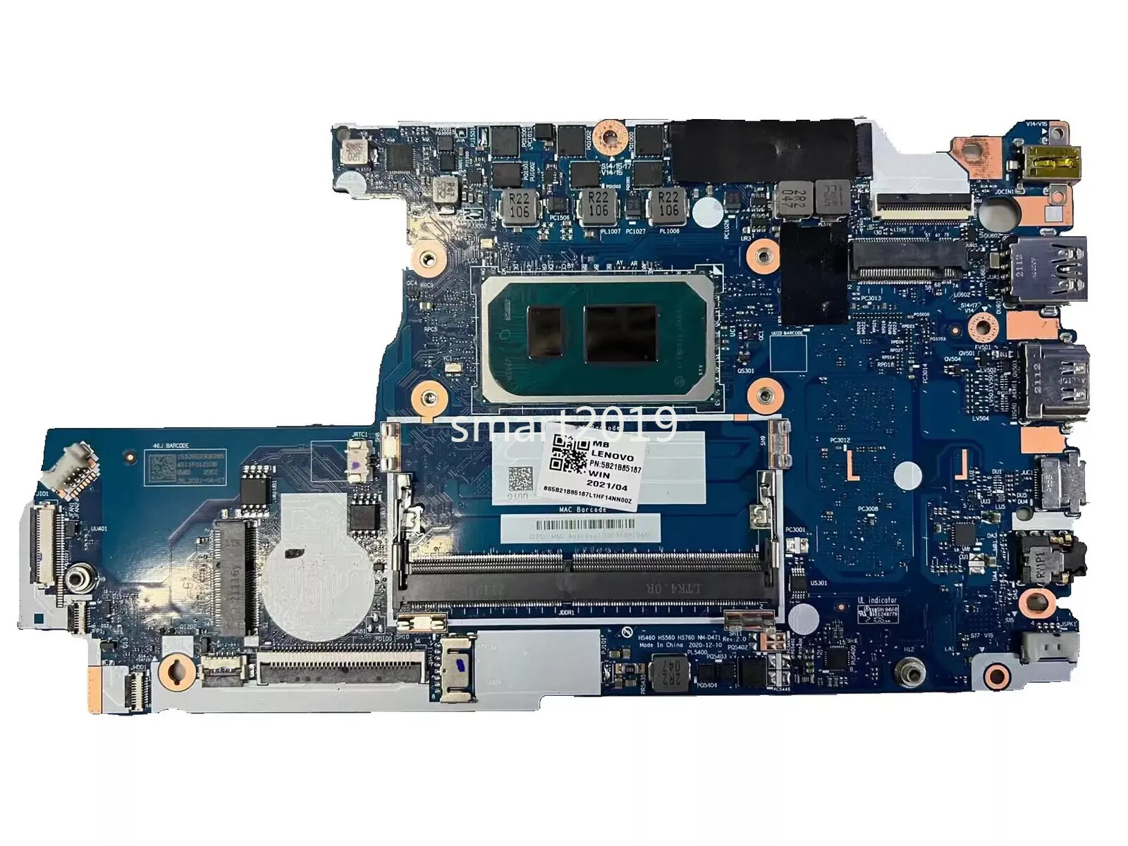 For Lenovo Ideapad 3-14ITL6 Motherboard W/ 7505U i3-1115G4 i5-1135G7 CPU NM-D471
