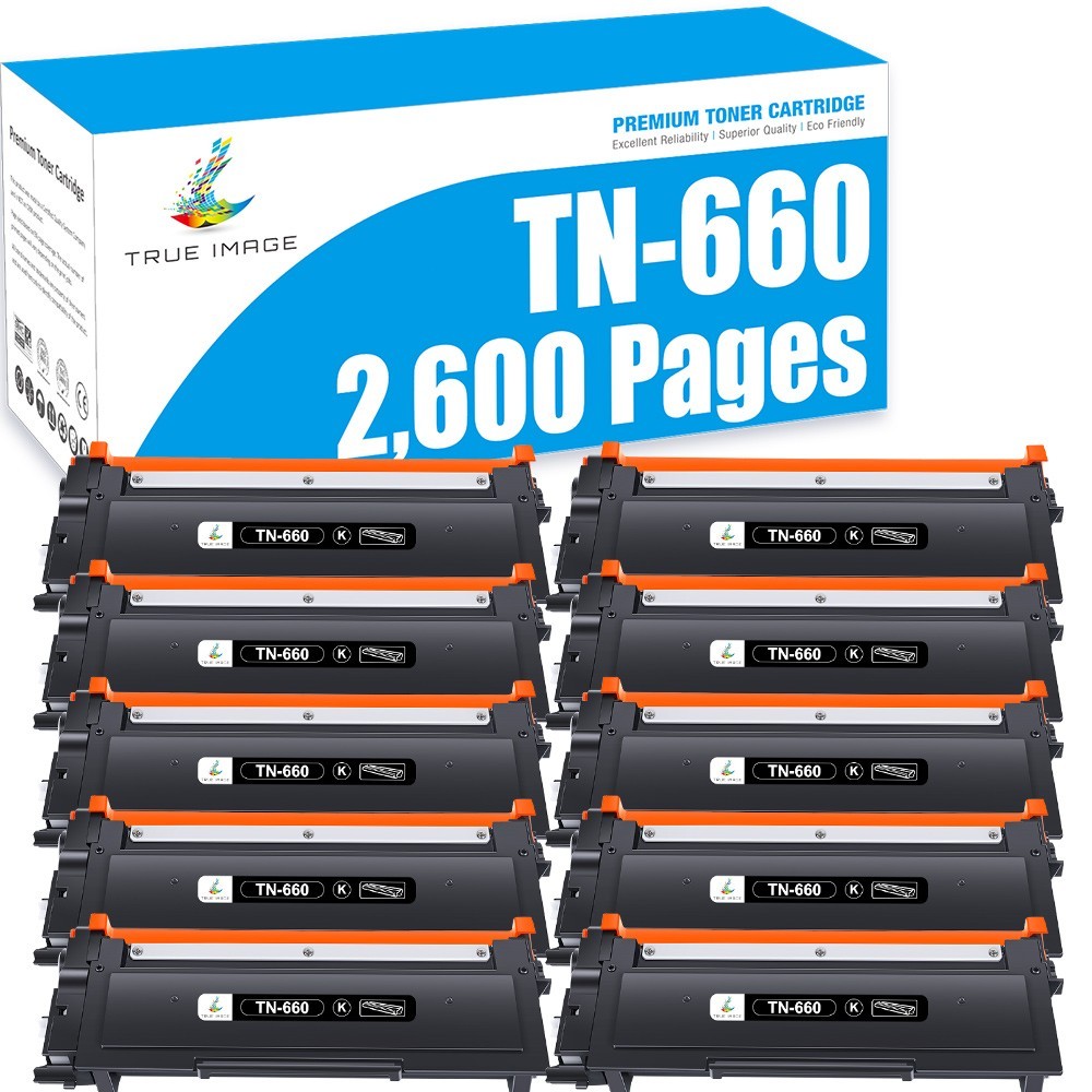 10x TN660 Toner For Brother TN630 MFC-L2740DW HL-L2320D HL-L2340DW HL-L2380DW
