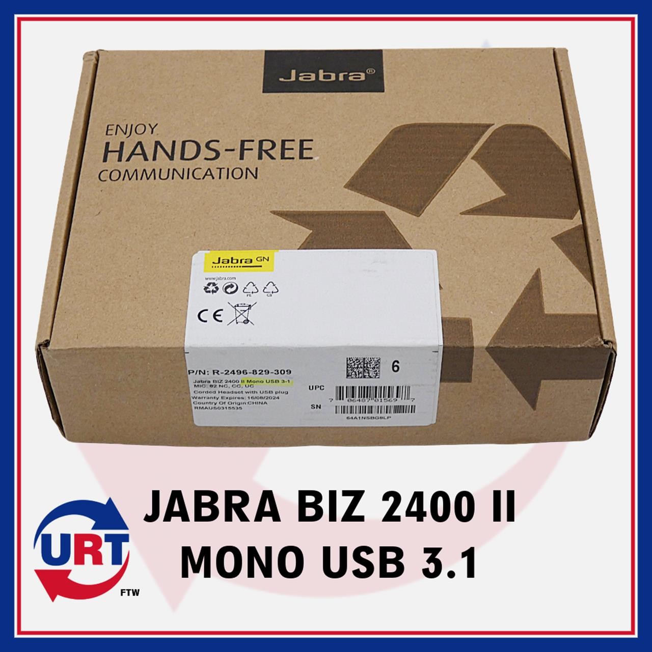 JABRA BIZ 2400 II MONO USB 3.1 #169701#