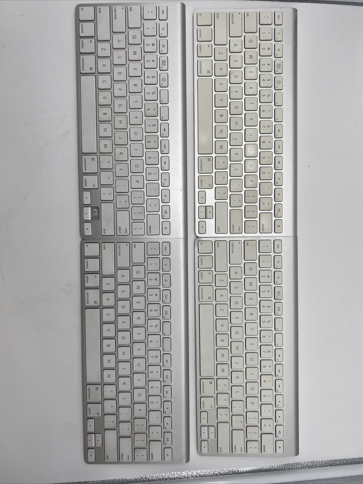 Lot Of 4 Apple Wireless Bluetooth Keyboard A1314 Mac- For Parts Or Repair
