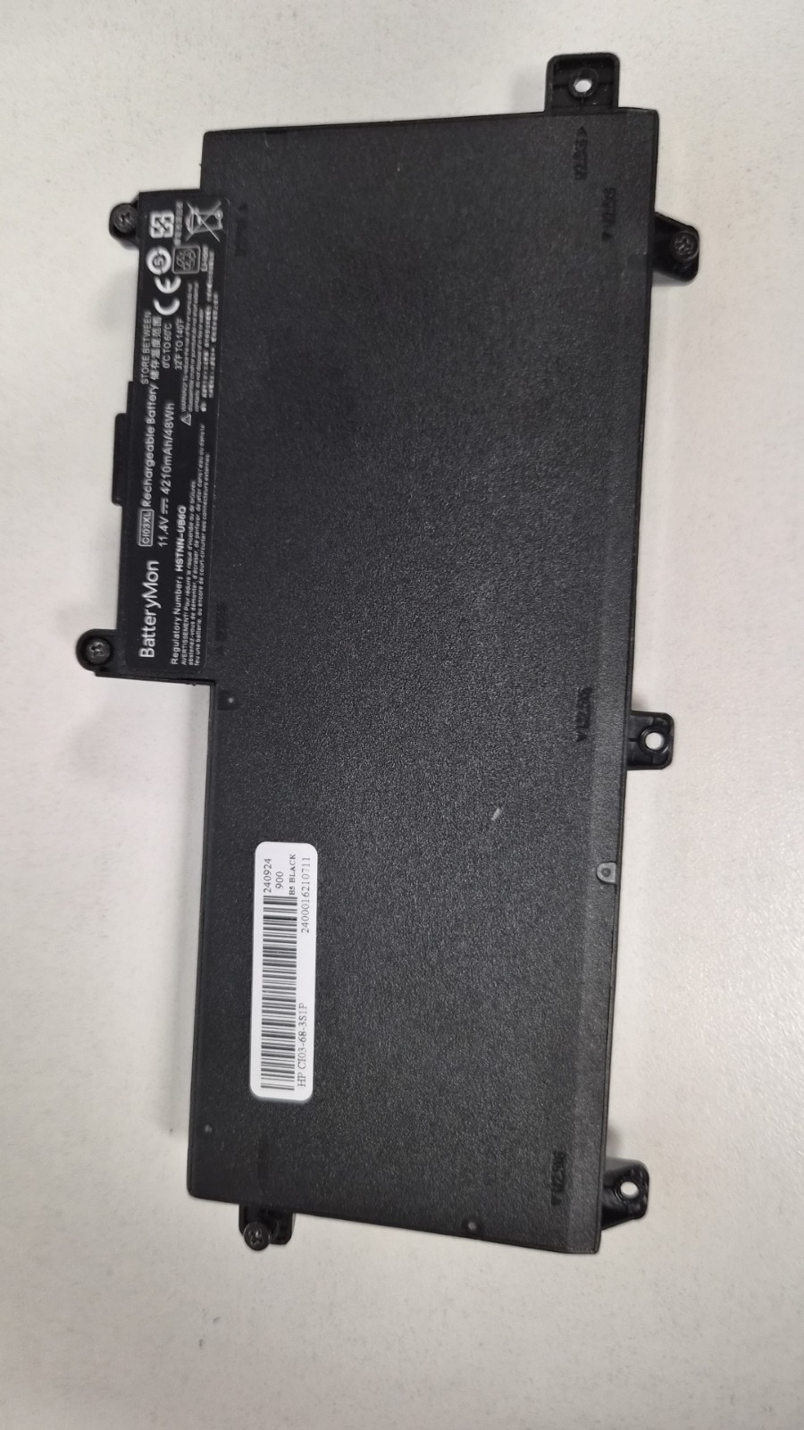 HP 801554001 11.4V 48Wh 4200mAh Li-ion Laptop Battery - Black