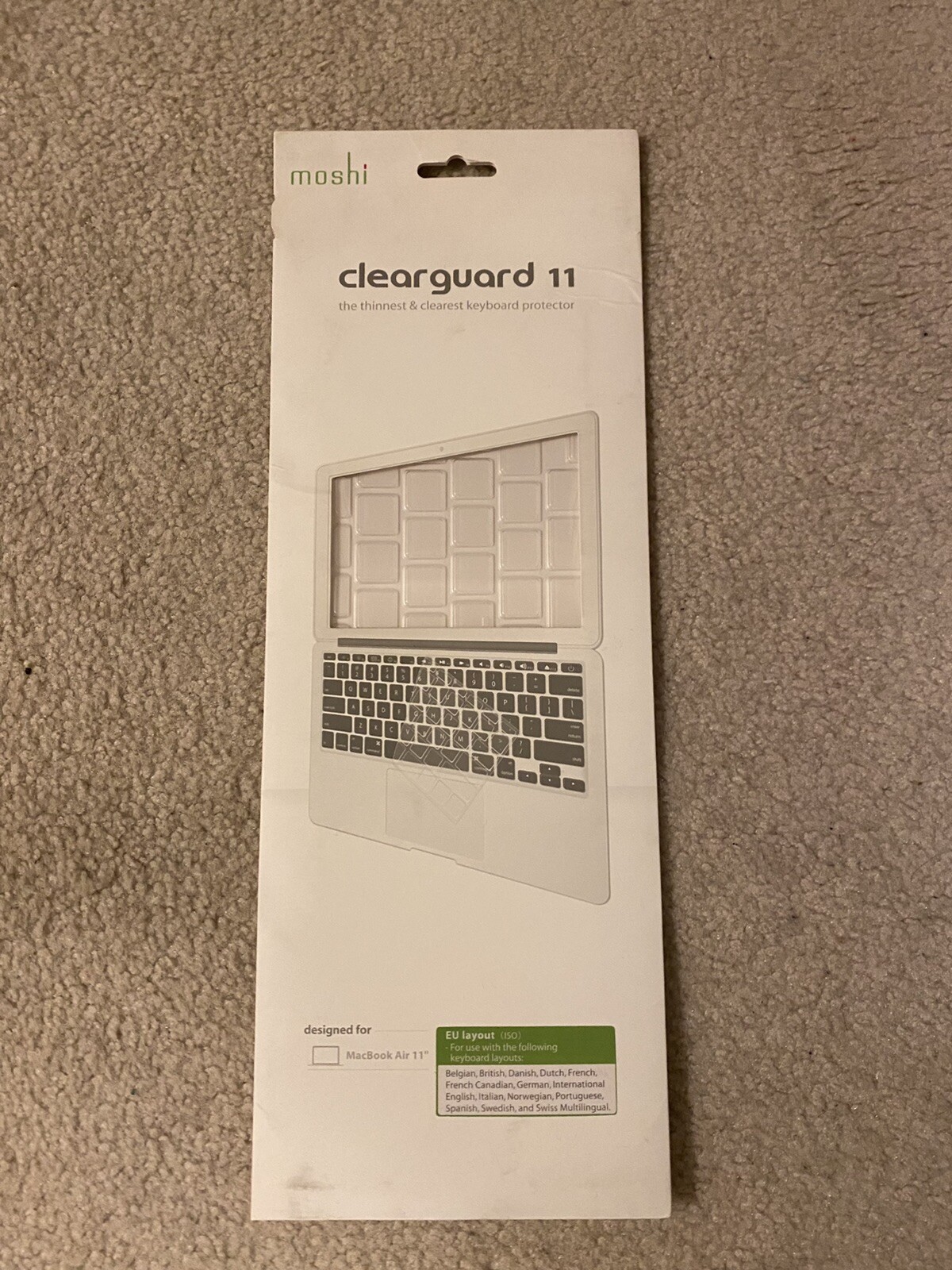 Moshi Clearguard 11 Keyboard Protector Cover For Apple Air 11