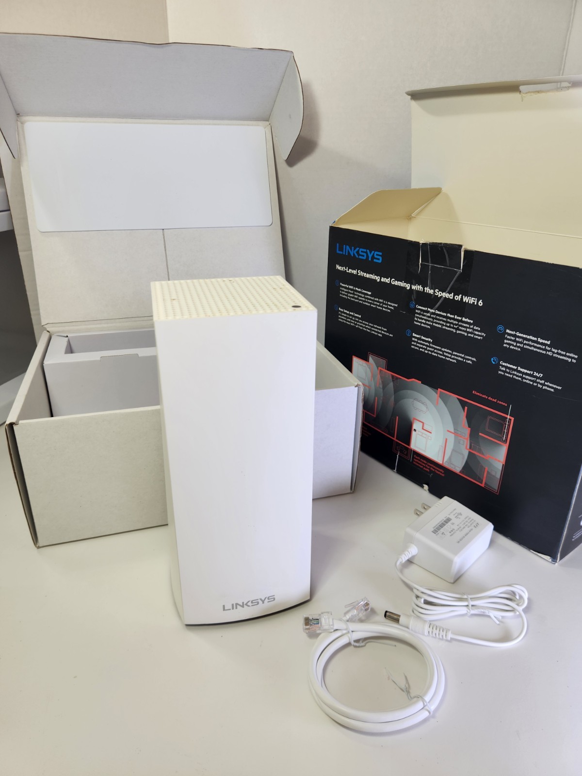 Linksys Velop AX4200 Tri-Band WiFi 6 Mesh System - White (MX4200)