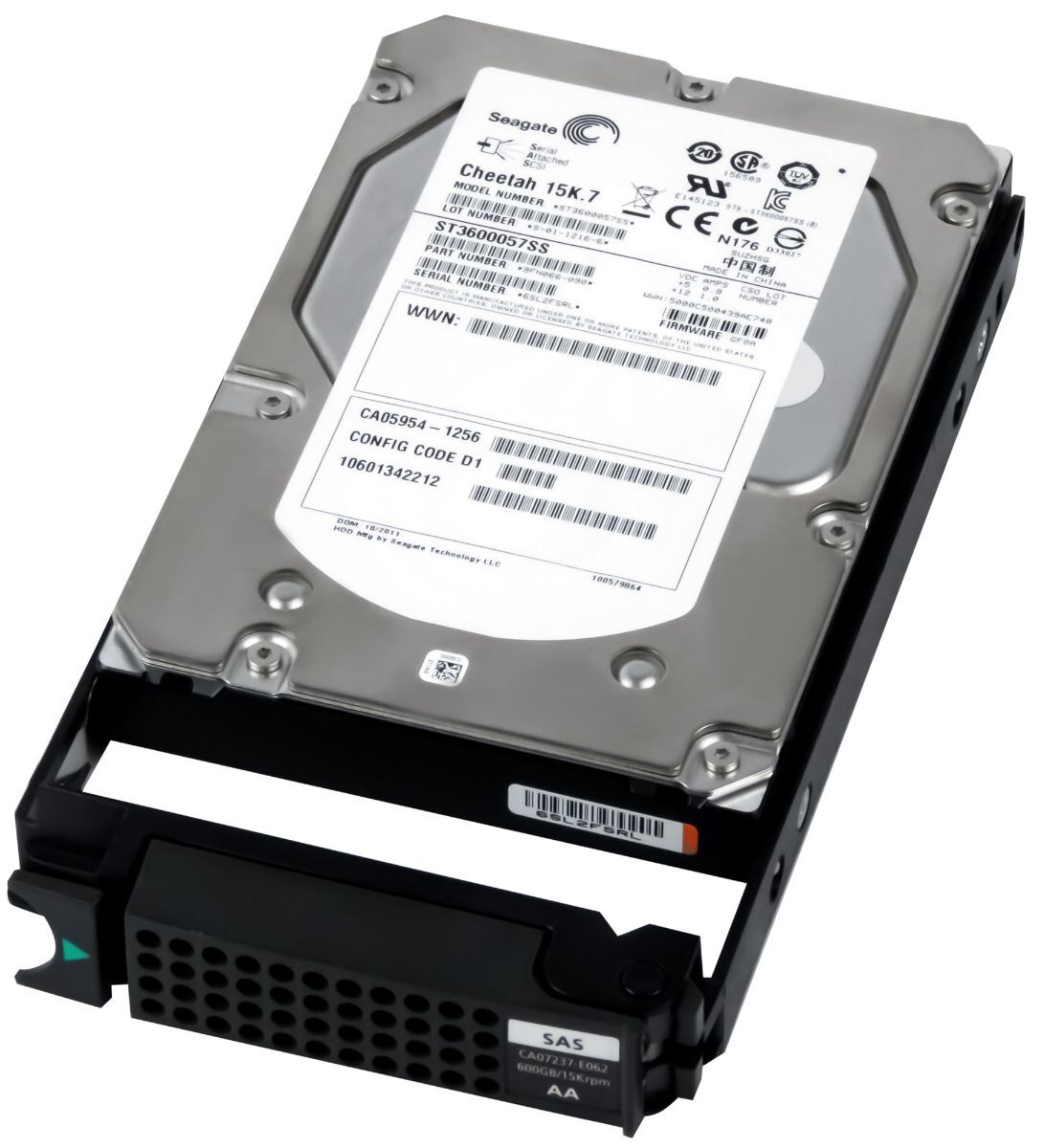 FUJITSU CA05954-1256 CA07237-E062 600GB 15000RPM 16MB SAS-2 ST3600057SS 3.5"