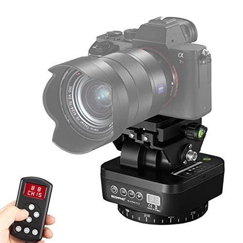 Soonpho M4 Motorized Rotating Panoramic Tripod Head, Remote Control Pan Tilt...