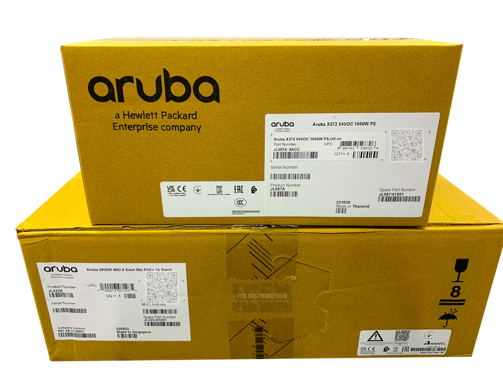 JL323A I New HPE Aruba 2930M 40G 8 HPE Smart Rate PoE+ 1Slot Switch + JL087A PSU