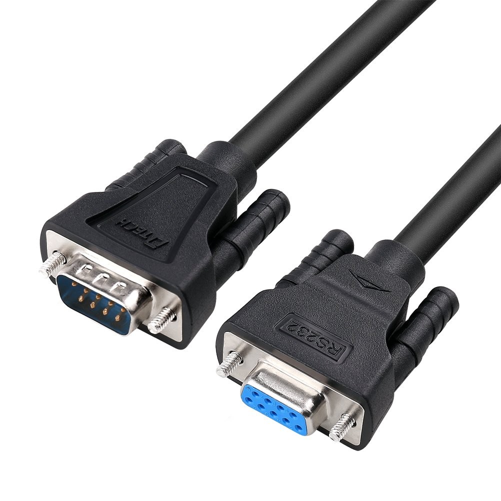 5ft RS232 Serial Extension Cable Male to Female 9 Pin Straight Through