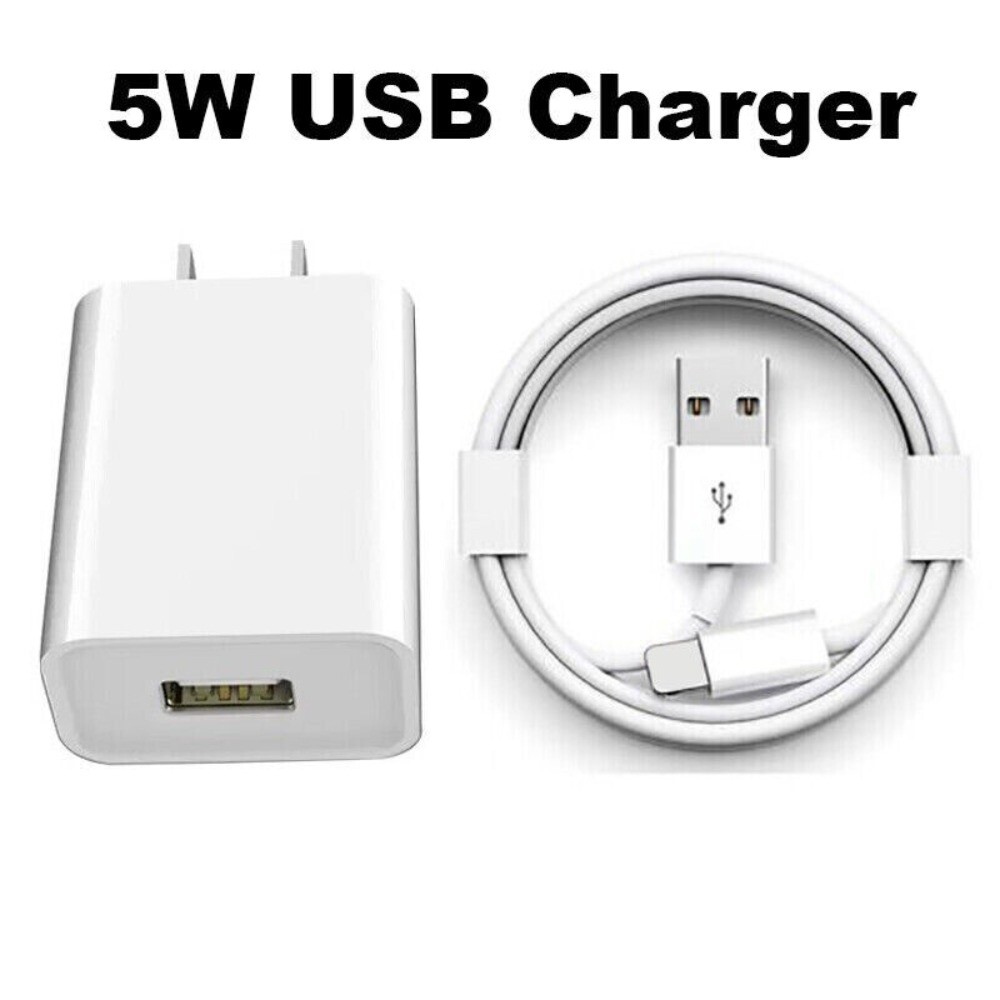 USB Wall Charger Block Fast Charging Cable For iPhone 6 7 8 XR 14 11 12 13 14 SE
