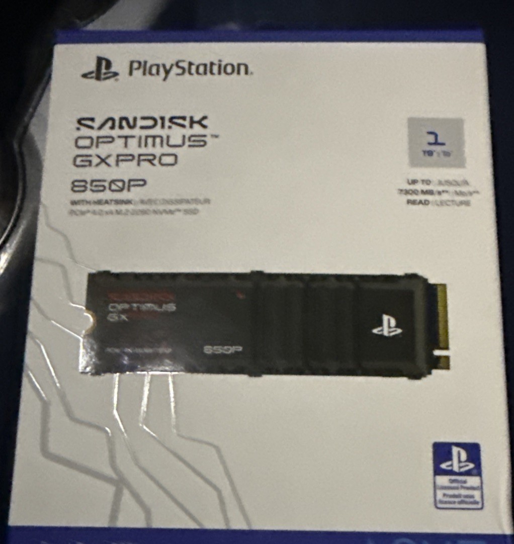 [BRAND NEW] Sandisk Optimus GX PRO 850P 1TB NVMe M.2 2280 SSD for PS5 w Heatsink
