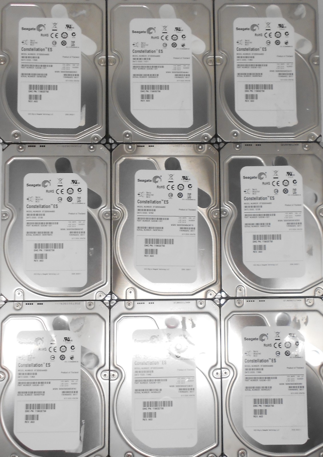 Lot of 4 HGST / Seagate / WD 2TB 7.2K SAS 3.5" Storage Server 6gbps Hard Drive