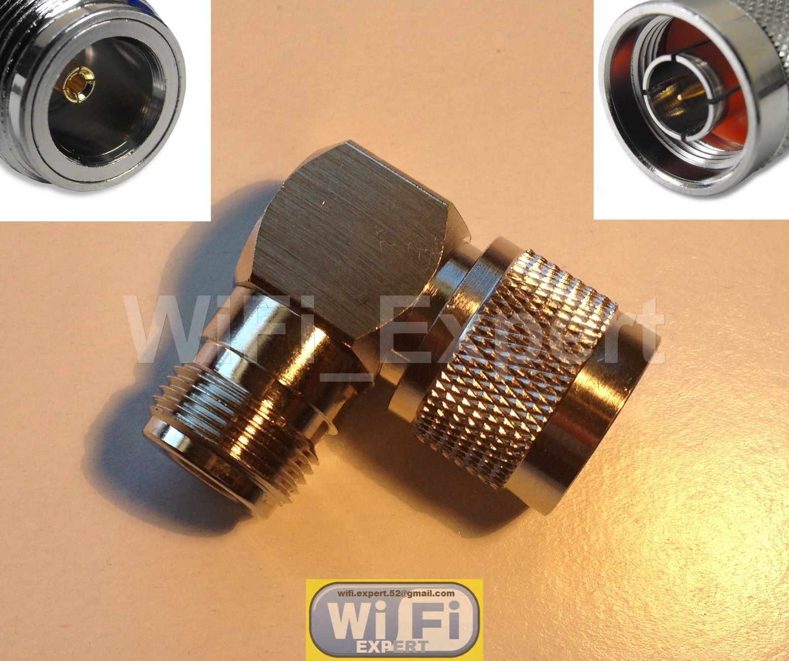 N Male plug to N Female jack right angle 90° L Type RF Adapter Connector USA