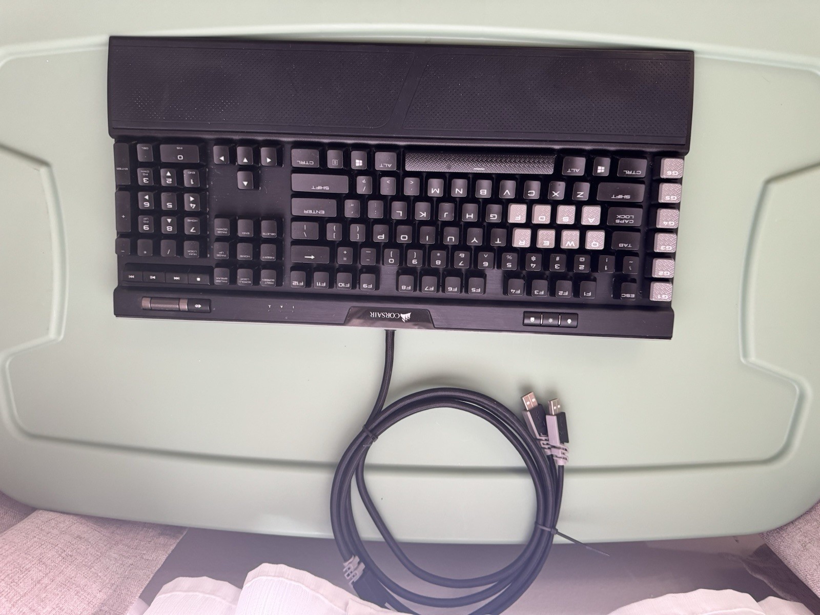 Corsair K95 RGB Platinum Illuminated Gaming Keyboard, Black Wired USB