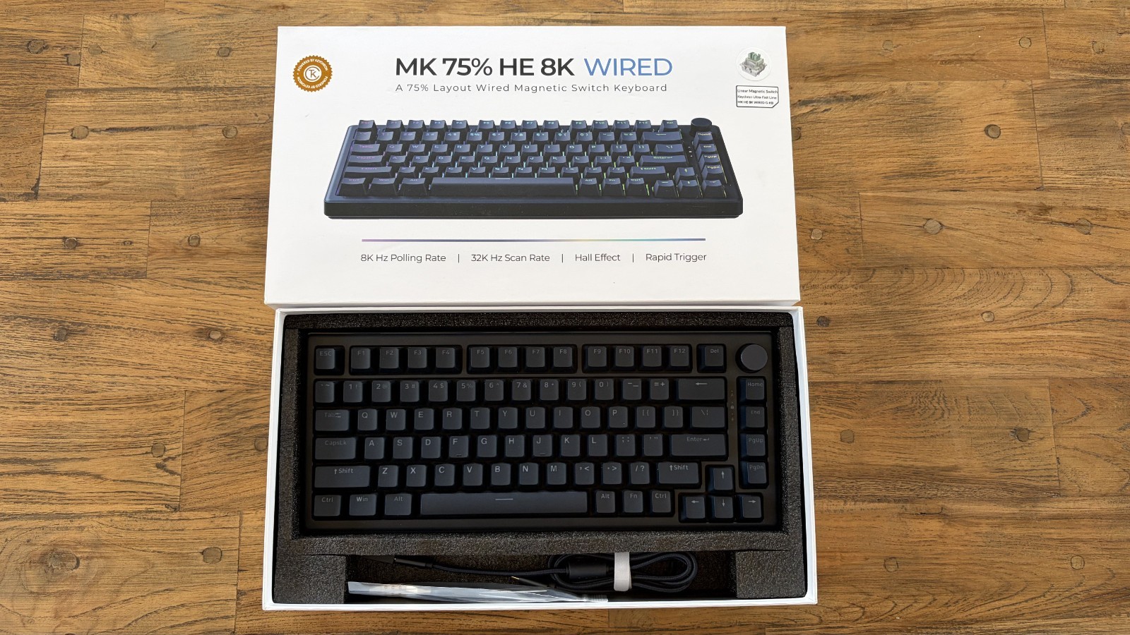MK 75 HE 8k Wired Keyboard, by Inland/ Keychron