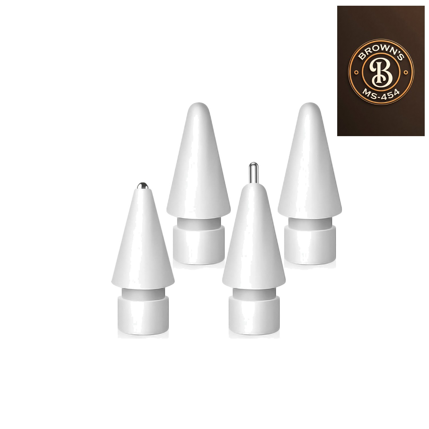 Easy Install 4-Pack Replacement Tips for Apple Pencil - Metal & Standard Options