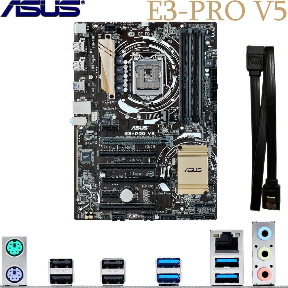 Asus E3-PRO V5 Motherboard Intel C232 For Xeon E3-V5/V6 DDR4 ATX LGA1151