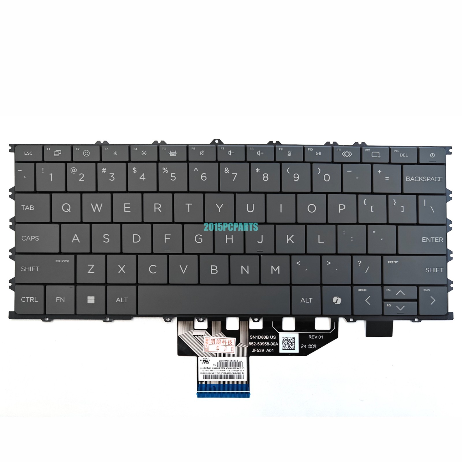New HP OmniBook X Flip 14-FK 14-FM 14Z-FM 16-AR 16-AS 16-BE Keyboard Backlit US