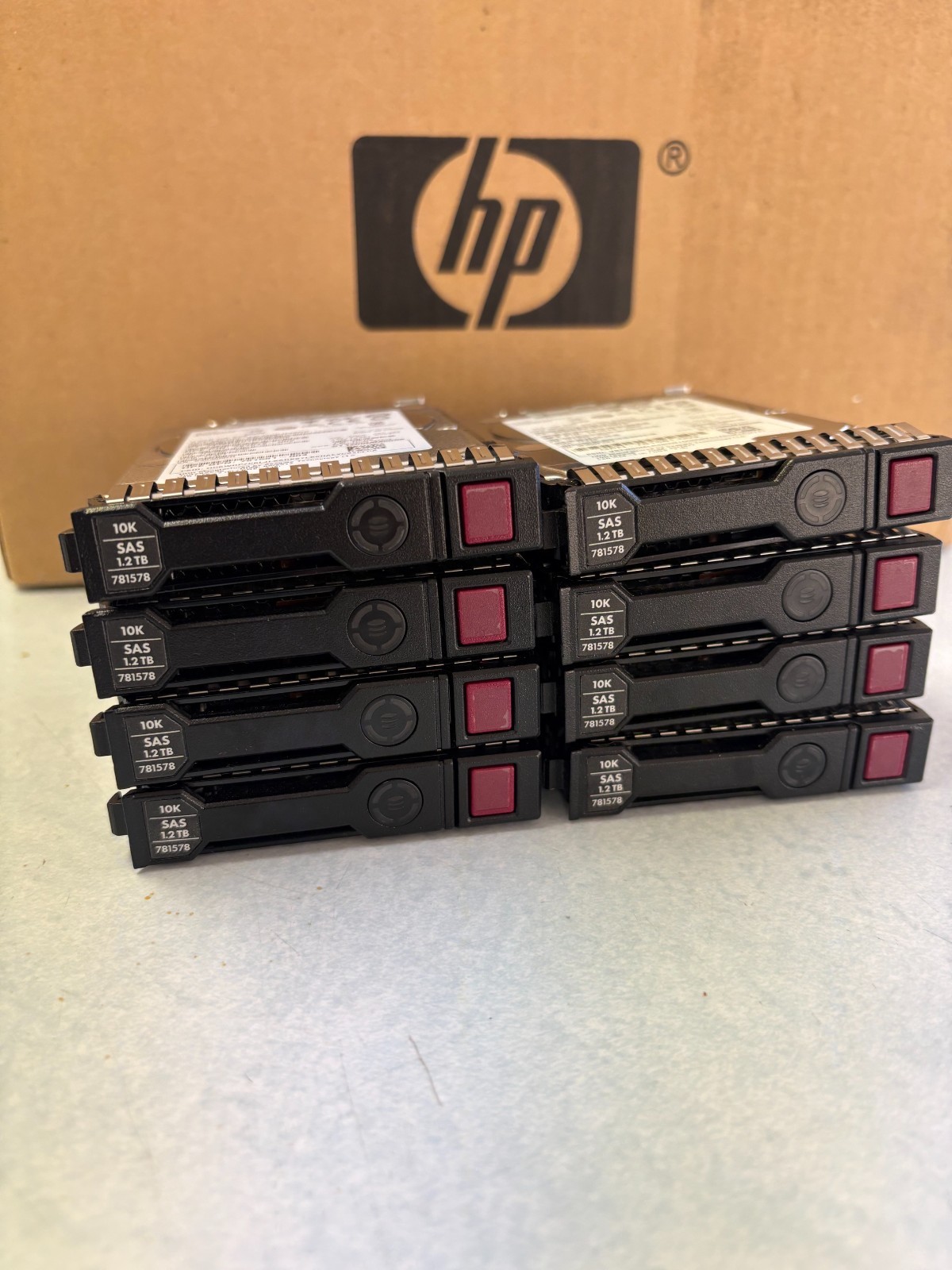 LOT OF 8PCS HPE 781518-B21 ,781578-001 1.2TB 10K 12G SAS 2.5 SFF HDD