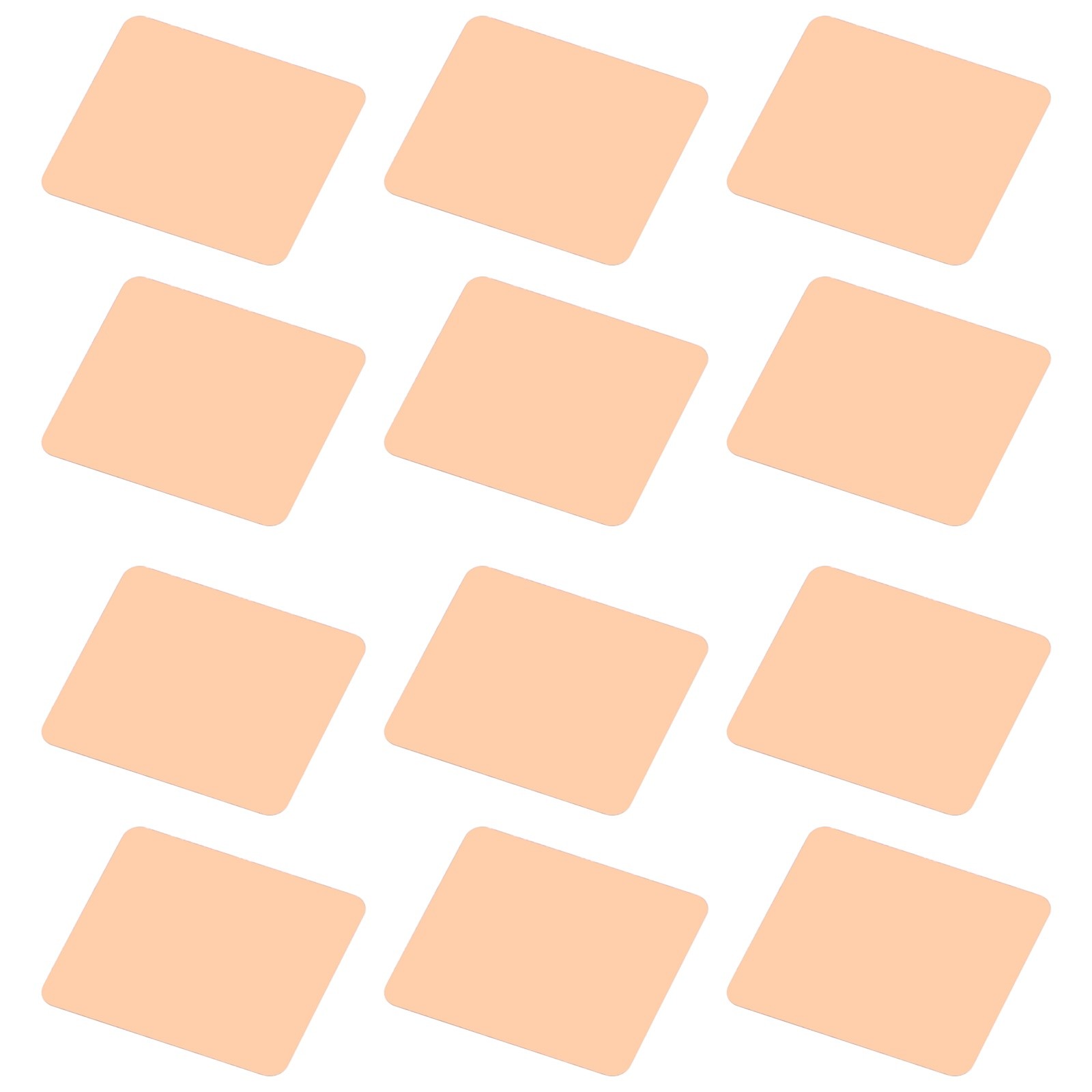 12Pcs Copper Pad Shim 14 x 12.4 x 0.1mm Thermal Pure Copper Heatsink