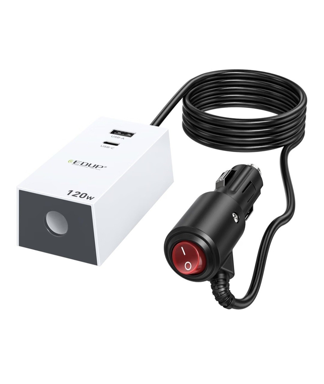 120W Car Power Adapter for Starlink Mini Mini X 12V-24V to 36V DC USB-C USB-A