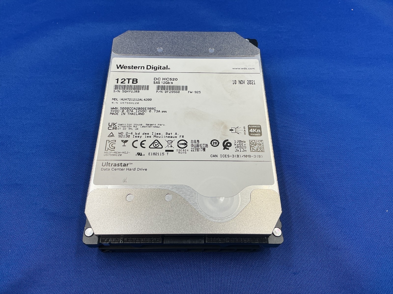 HUH721212AL4200 WD HGST DC HC520 12TB 7.2K SAS 12Gb/s 3.5" 4Kn HDD