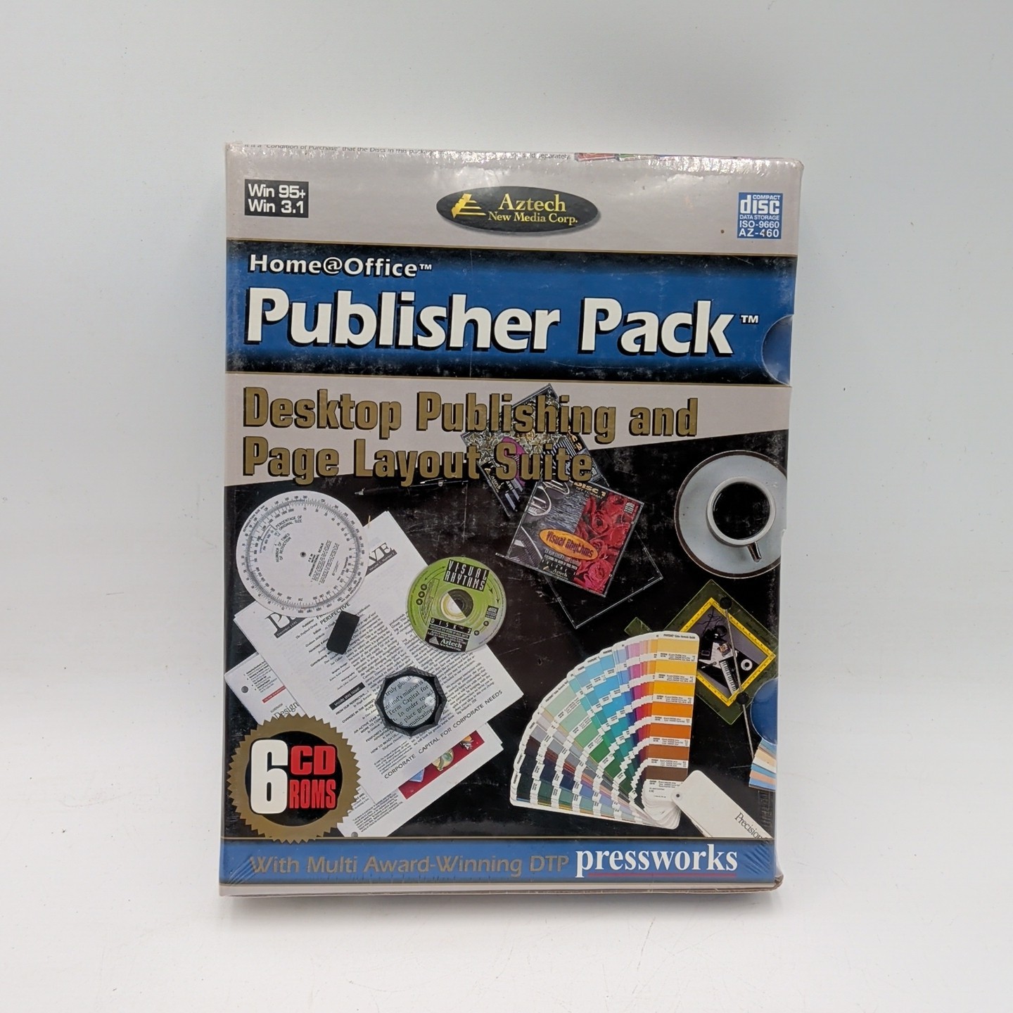 Aztech New Media Publisher Pack Page Layout Suite New Sealed Vtg Software Win 95