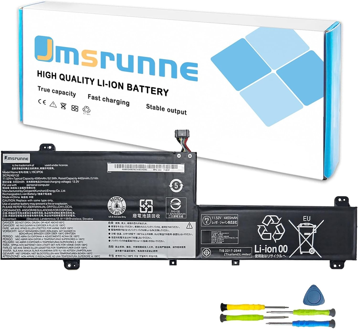 L19C3PD6 L19M3PD6 Laptop Battery Replacement for Lenovo IdeaPad Flex 5 15IIL05