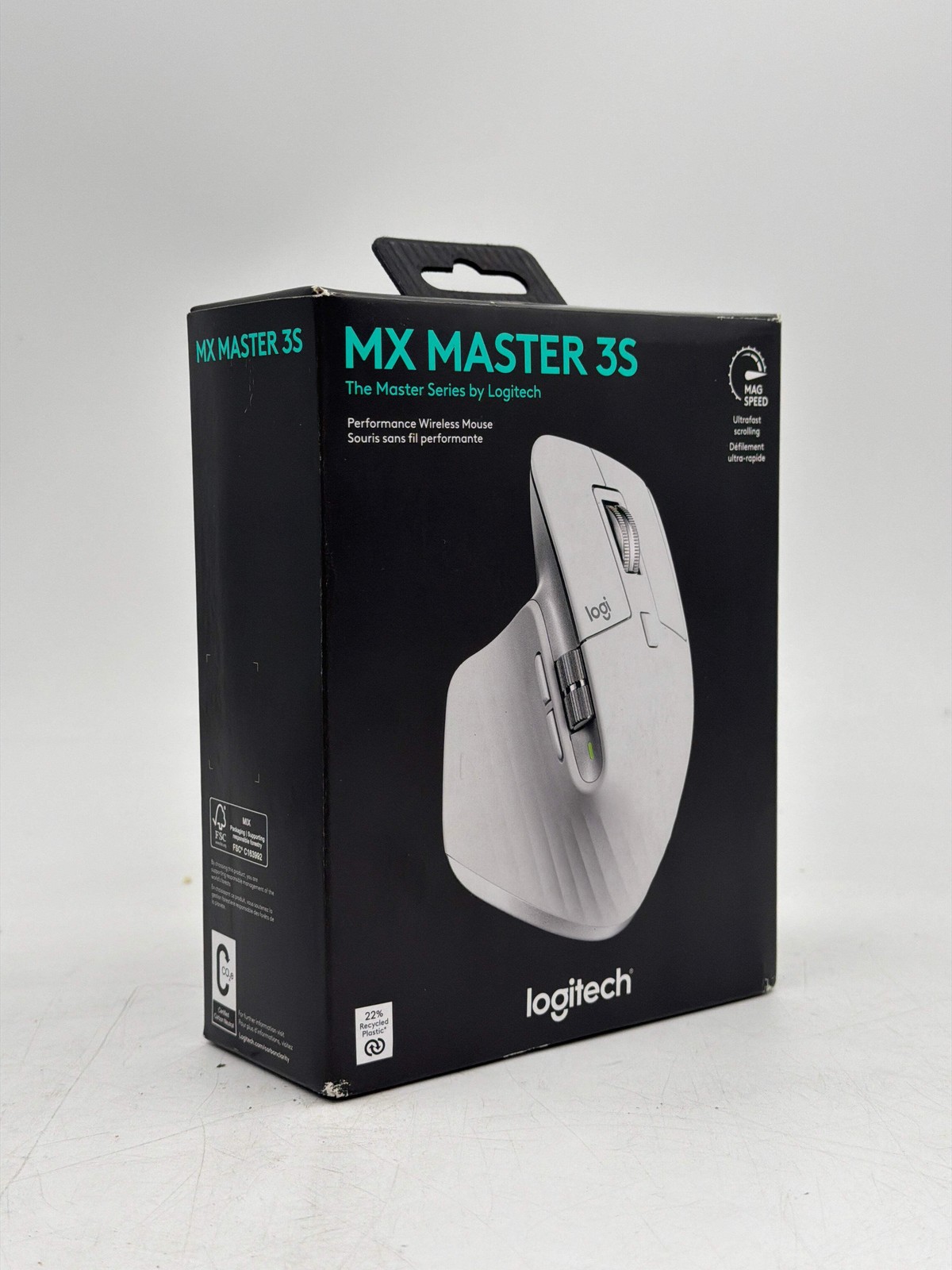 New Logitech MX Master 3S Performance Wireless Mouse - Pale Gray