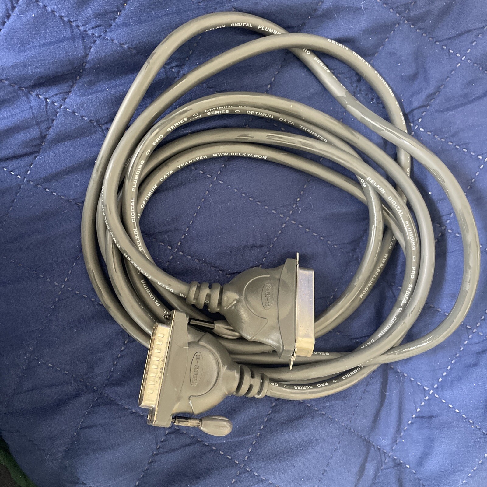Belkin 10FT Parallel Printer DB25M to CENT36M Pro Series 28AWG F2A032-10 Used