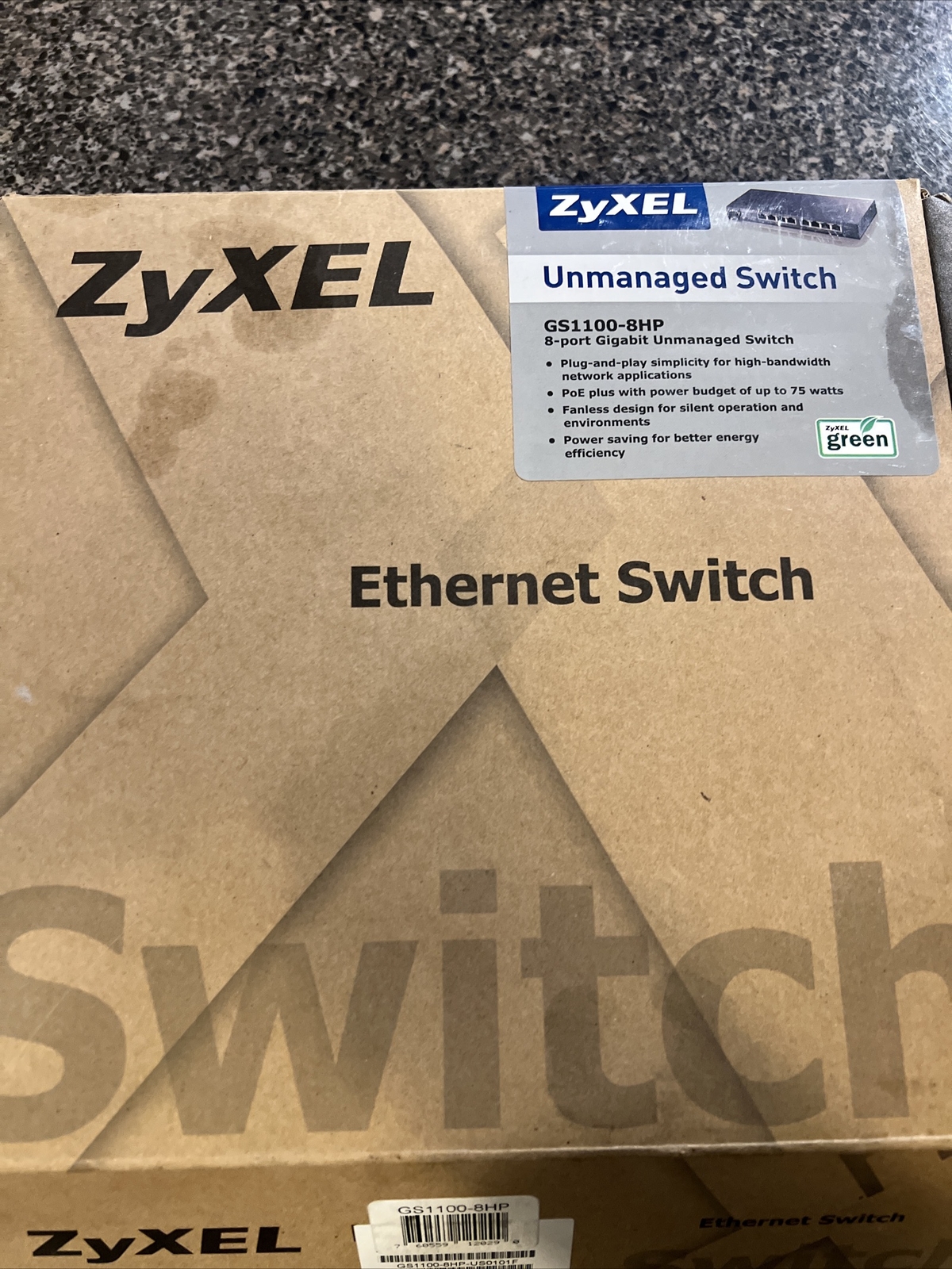 ZyXEL  (GS1100-8HP) Network Device 8 Port Gigabit Never Used