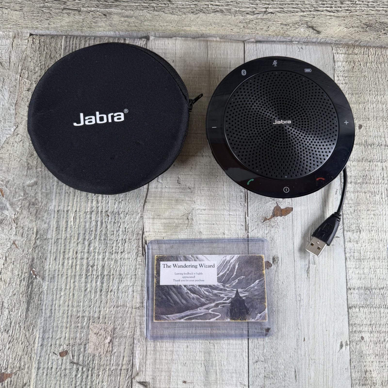 Jabra Speak 510 UC Bluetooth USB Speakerphone 7510-209 PHS002W Case Tested