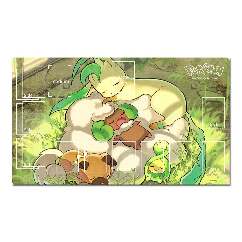 Pokemon Table Playmat Leafeon TCG CCG Gaming Pad Trading Card Game Mat Mousepad