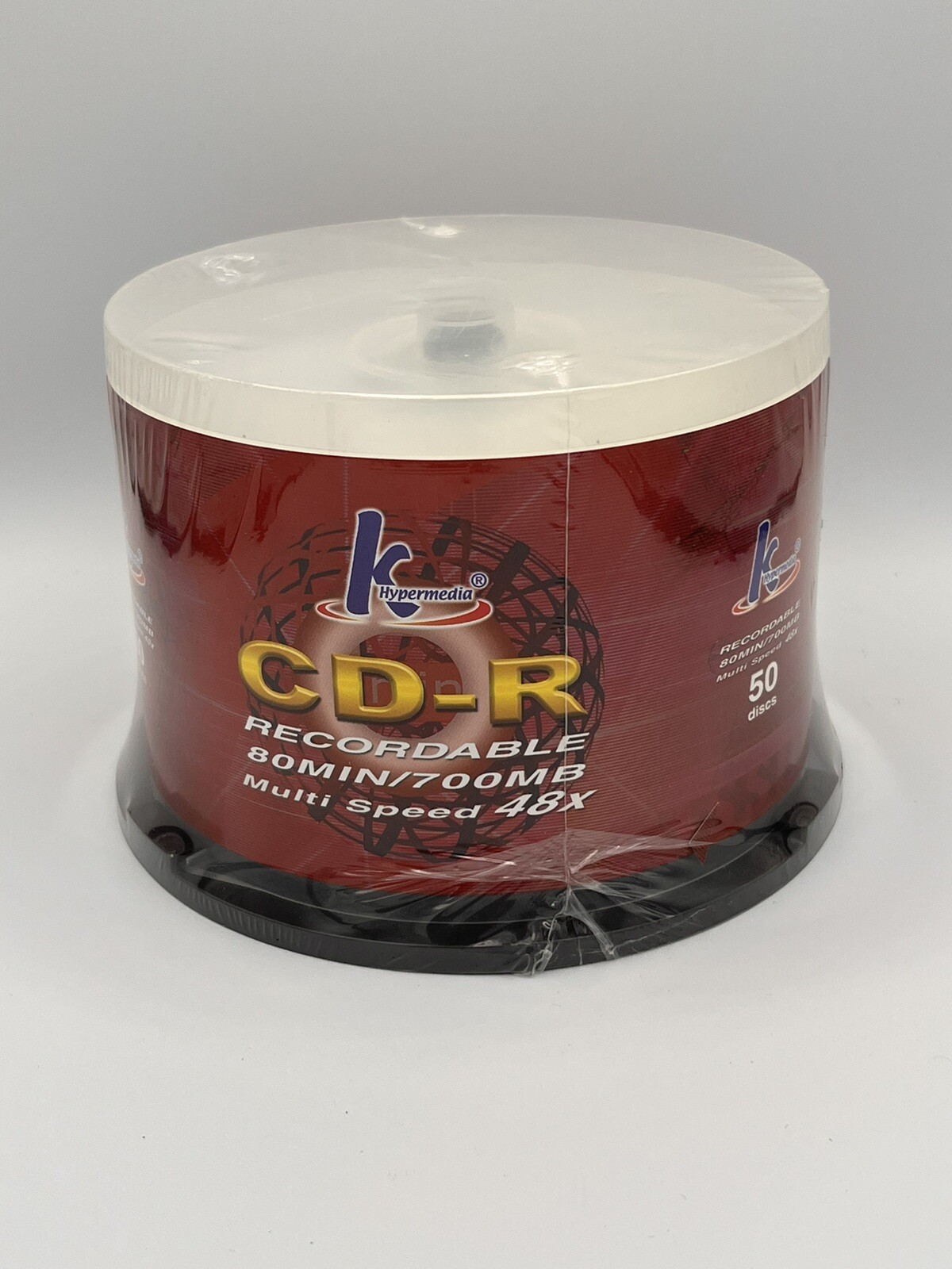 CD-R 80 Min 700MB 50-Pack Blank Compact Disc Recordable 40X K Hypermedia SEALED