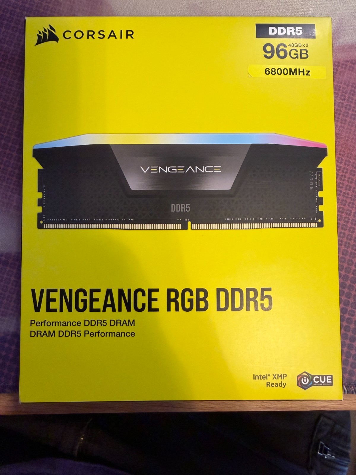 Corsair Vengeance RGB DDR5 RAM 96GB 2x48gb 6800mhz