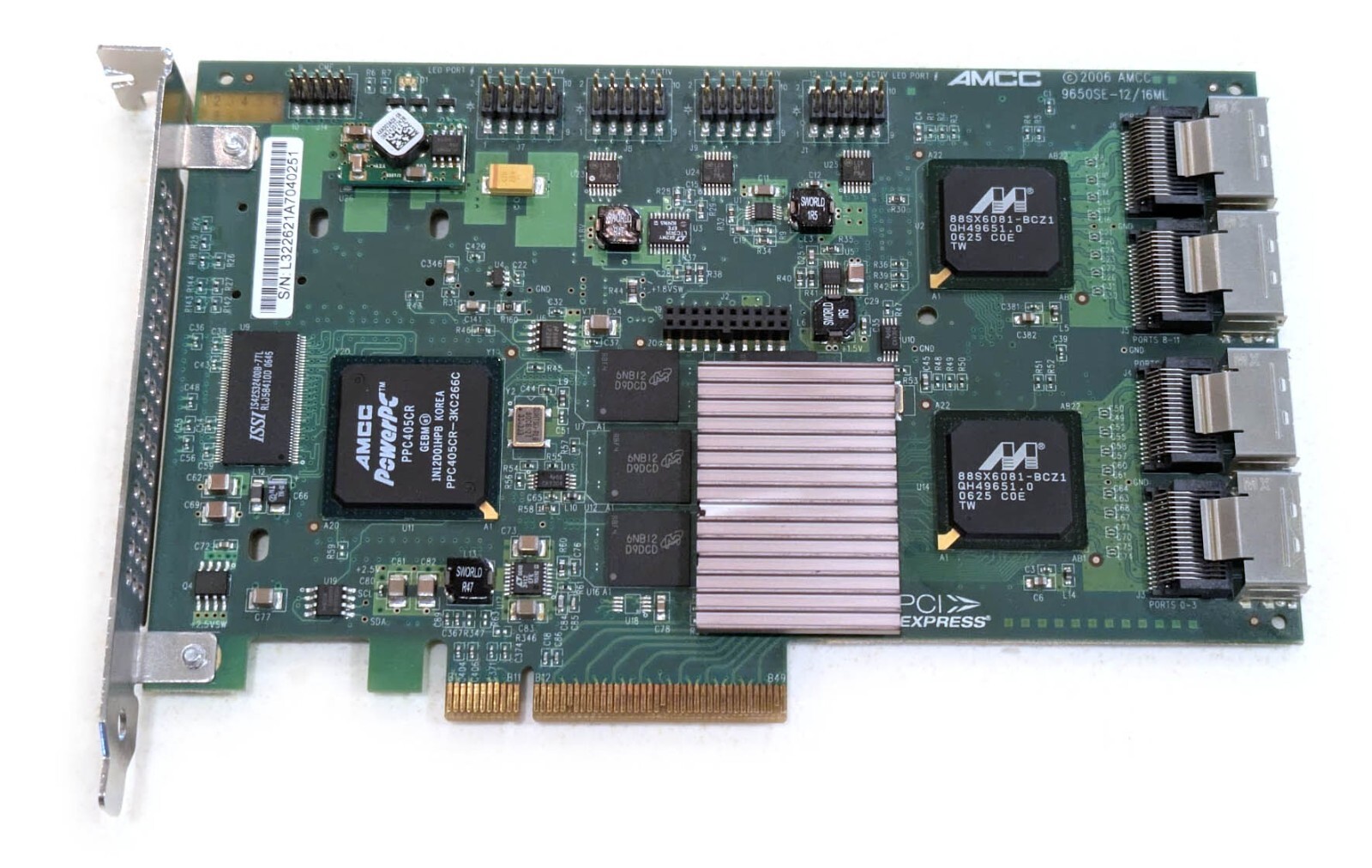 AMCC 3WARE LSI 9650SE-16ML 16-Port SATA RAID Controller
