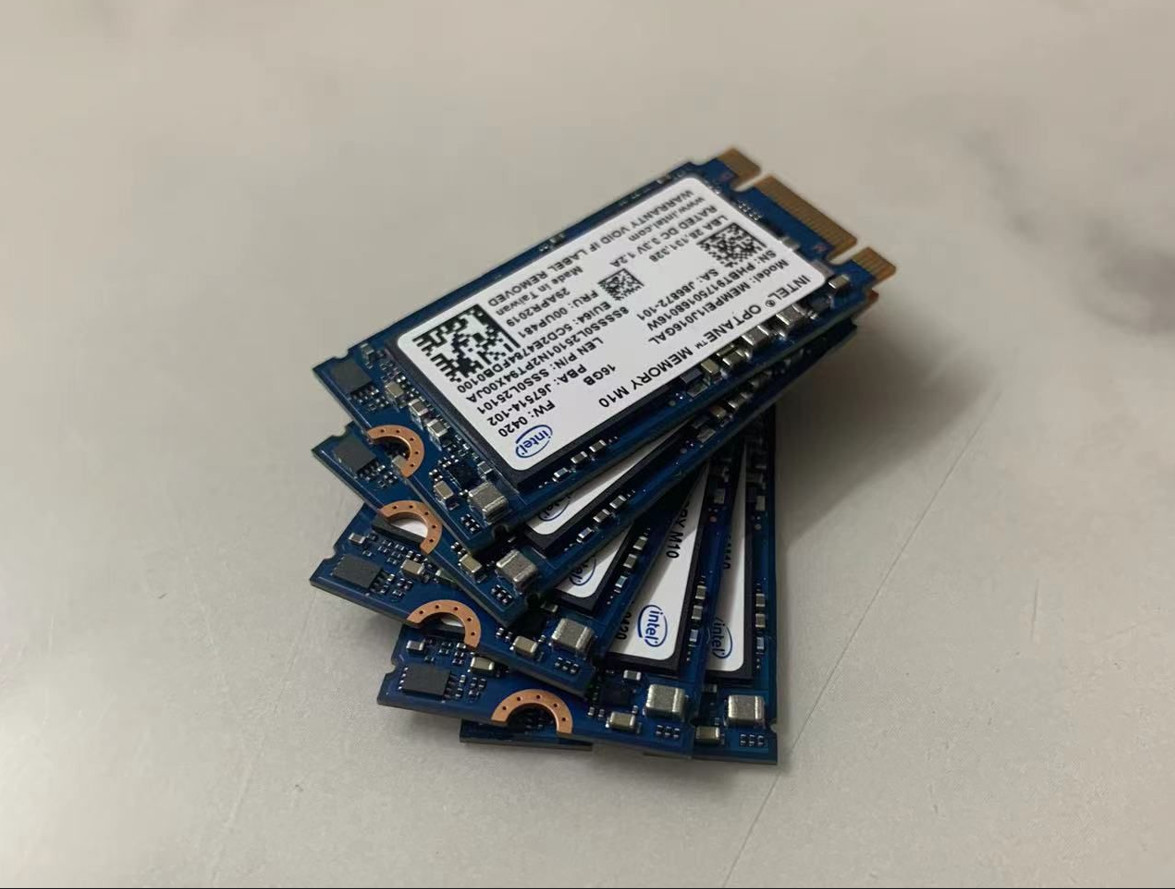 5 pcs Intel Optane Memory M10 SSD M.2 2242 16GB MEMPEI1J016GAL PCI-e Nvme Xpoint