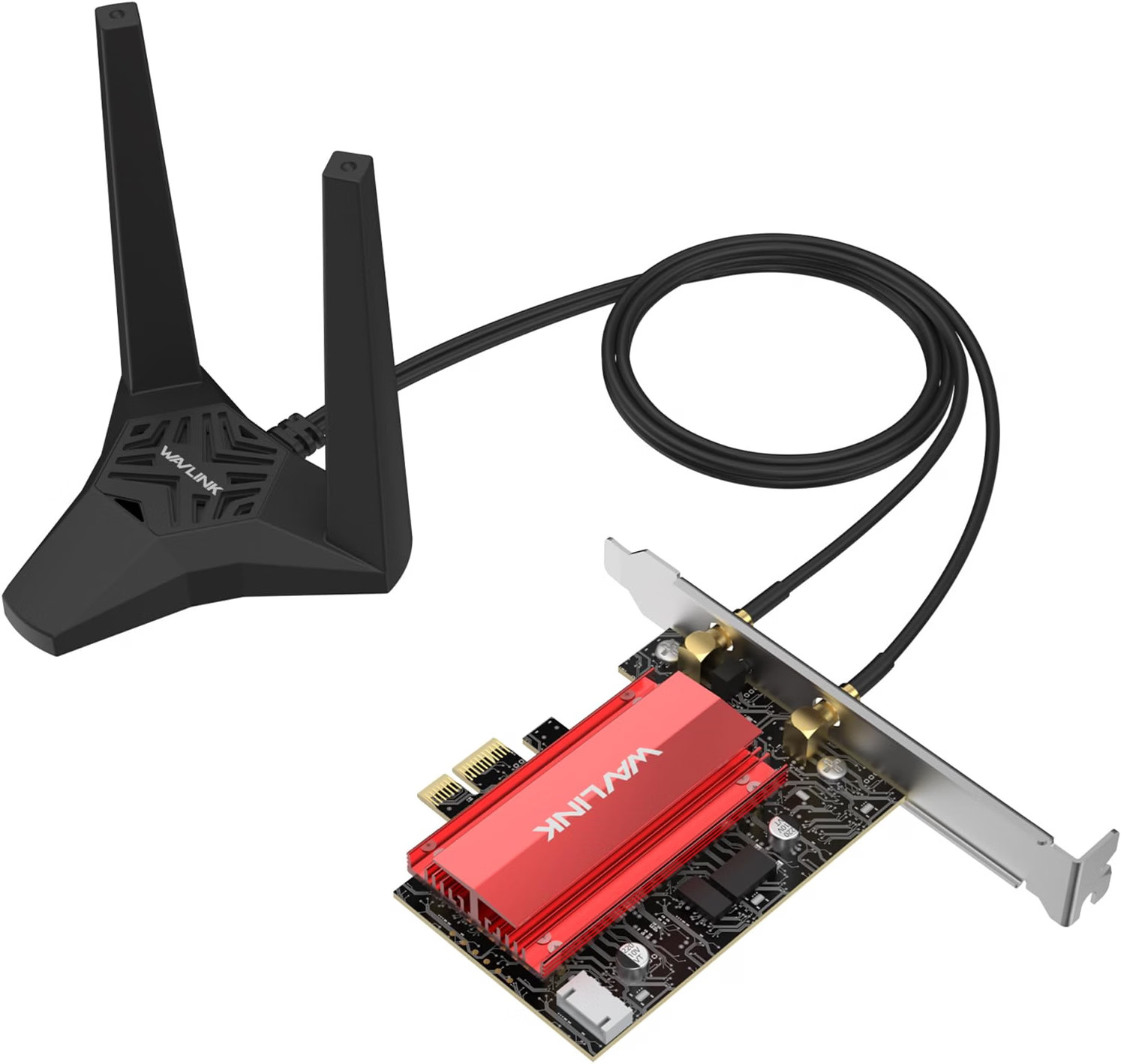 New - WAVLINK WiFi 6E AXE5400 Tri-Band PCIe Card Bluetooth 5.3 Desktop Adapter