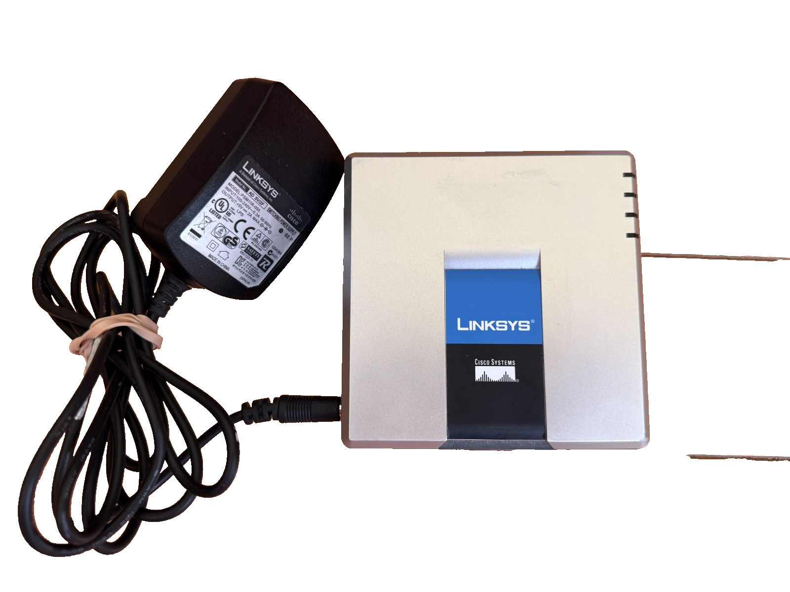 Linksys Cisco SPA2102 2-Port VoIP Wired Phone Ethernet Router w/ AC Adapter - A
