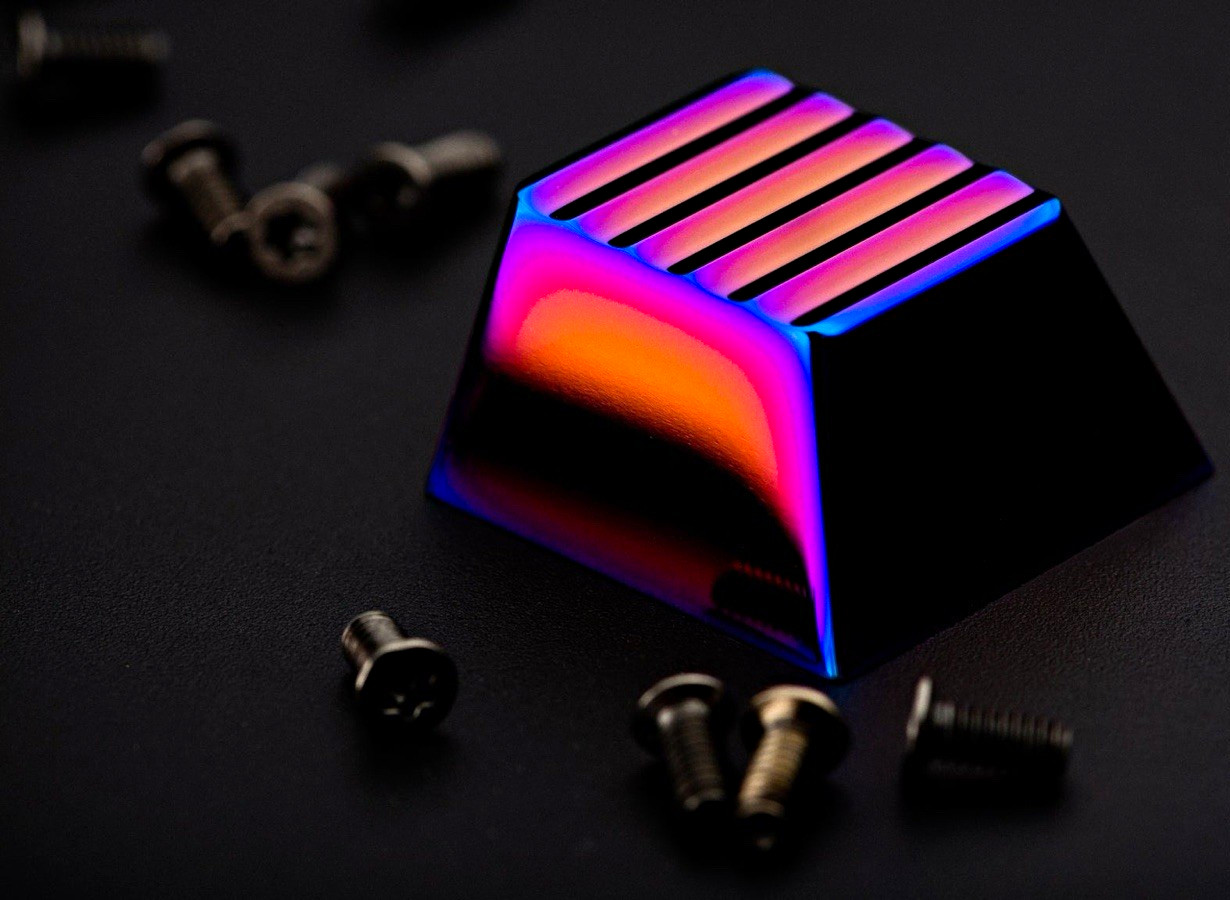 RAMA WORKS x NovelKeys NK Artisan  PVD Stainless Steel Keycap - New Unused