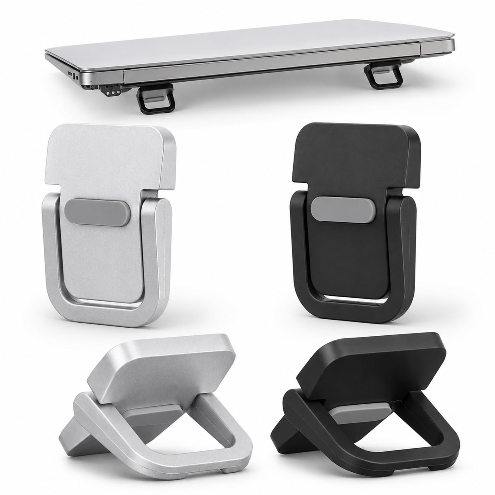 4PCS Portable Keyboard Riser -Adhesive Mini Laptop Stand Feet