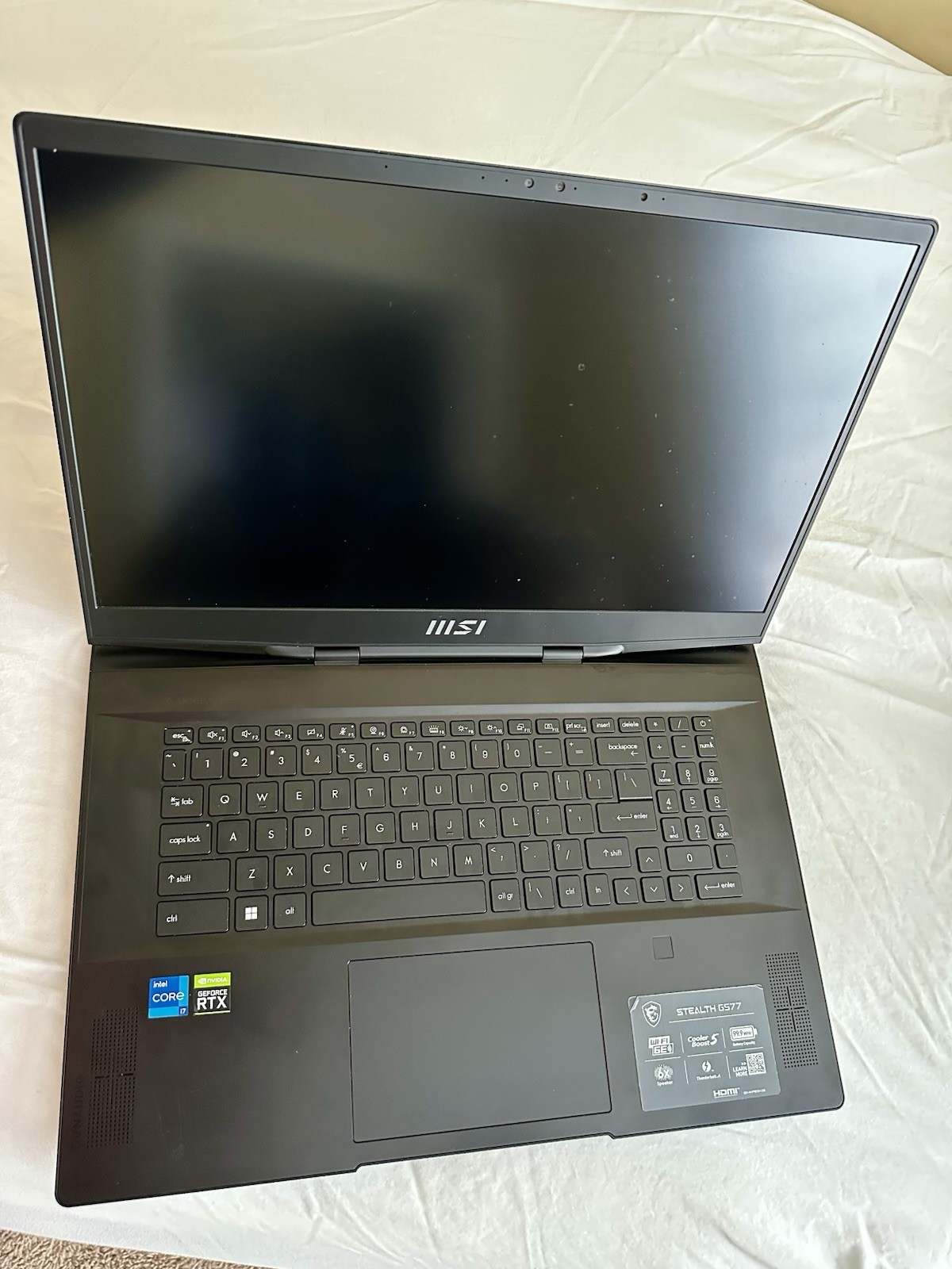 MSI Stealth 17 Studio A13V i9 RTX 32GB 2TB SSD 17.3" Win11 Black Laptop