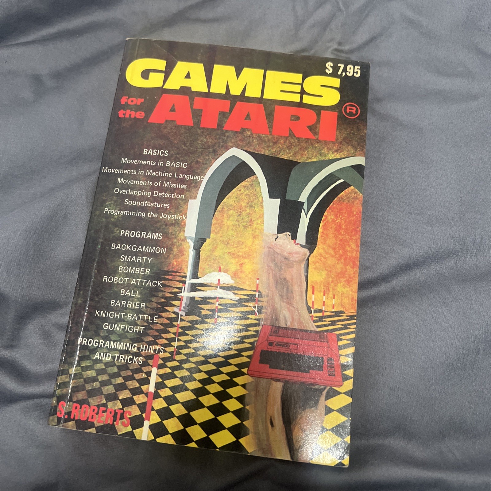 1982 book GAMES FOR THE ATARI Computer 400 800 basic Programs S ROBERTS vintage
