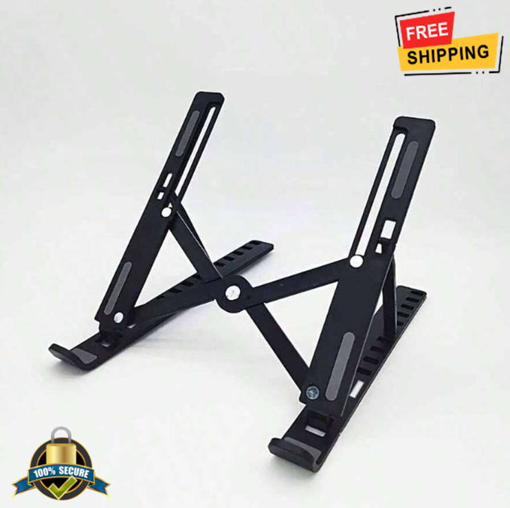Foldable Laptop Stand - Ergonomic, Cooling, Space-Saving, Adjustable Height