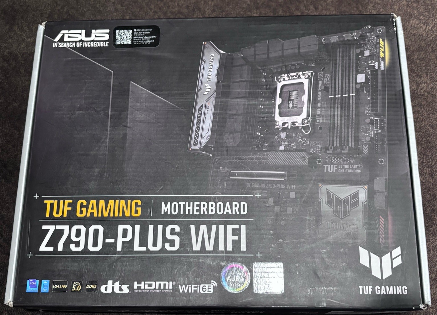 ASUS TUF GAMING Z790-PLUS WIFI LGA1700 Intel Z790 Motherboard  READ