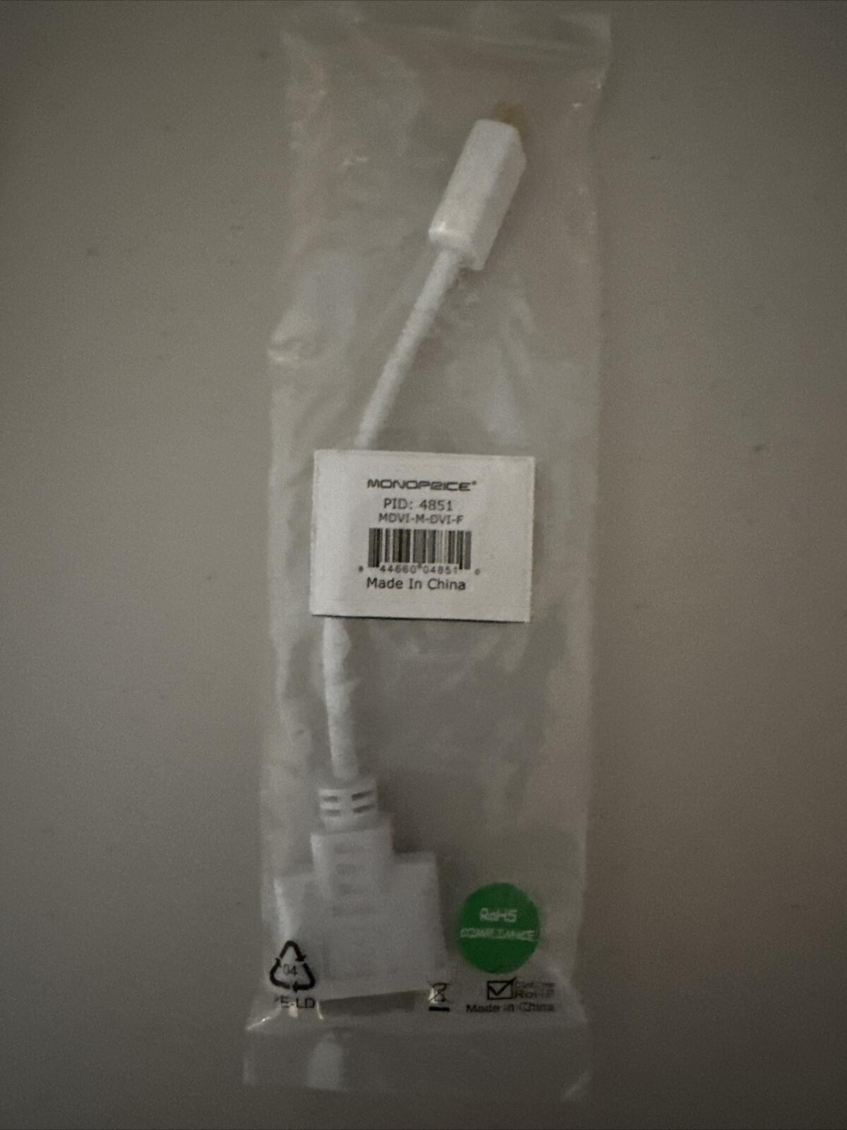 Monoprice Mini-DVI to DVI Adapter PID 4851
