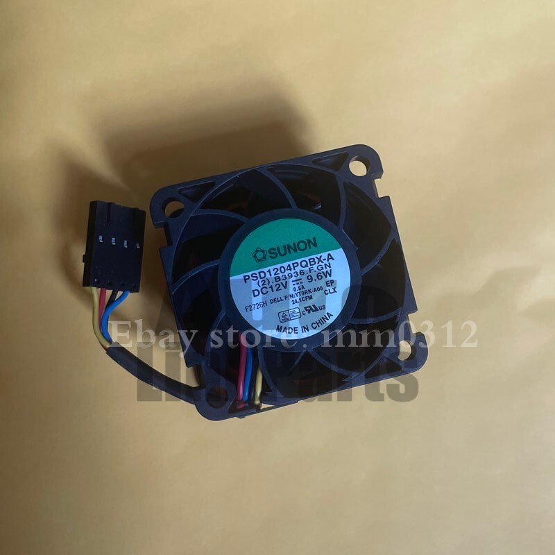 1pcs  SUNON PSD1204PQBX-A DC12V 9.6W 0.8A 4028 Server Fan 4pin