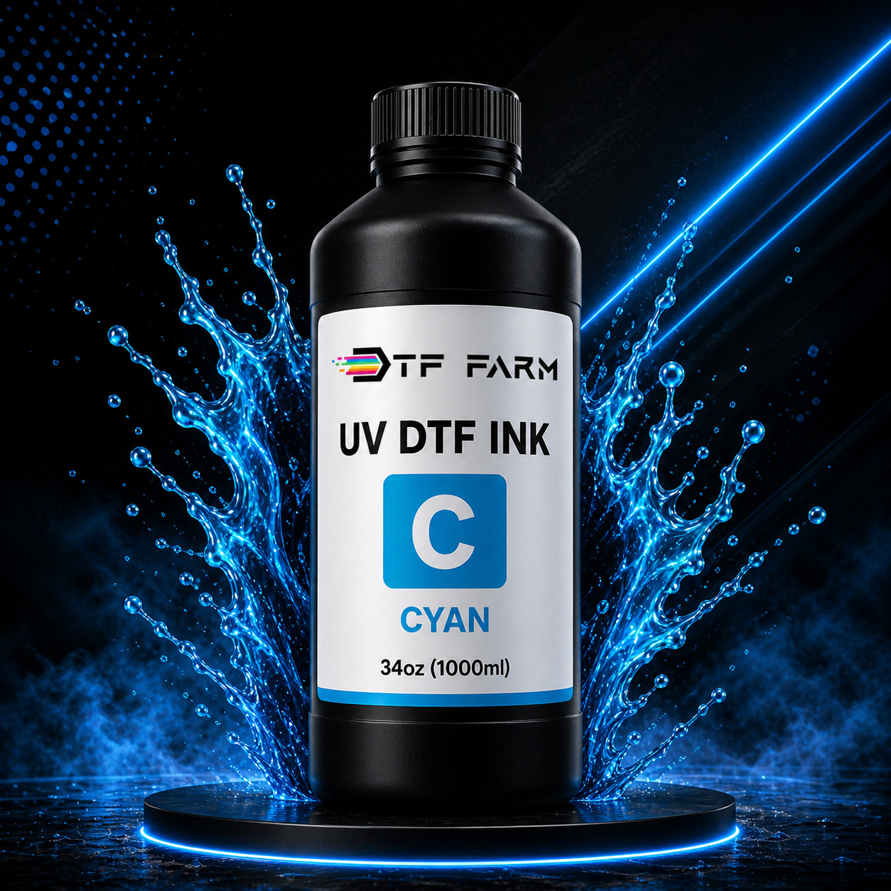 UV DTF Ink White 34oz (1000ml) Premium UV Ink for UV Printer Epson i3200 XP600